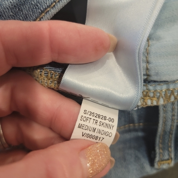 GAP Soft True High Rise Skinny Jeans Medium Indigo Size 26 Long - Picture 14 of 15